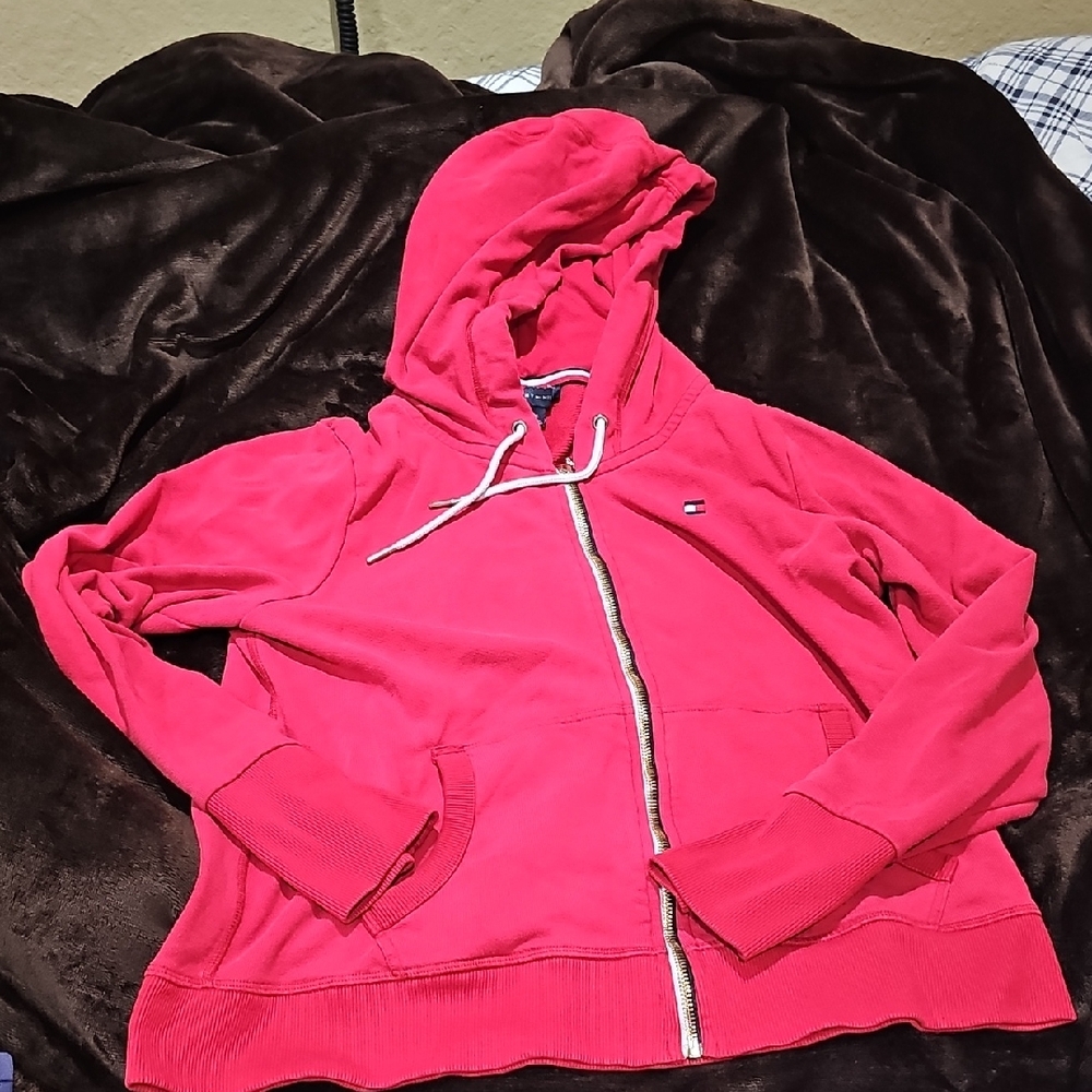 Tommy Hilfiger Red Hoodie Jacket
